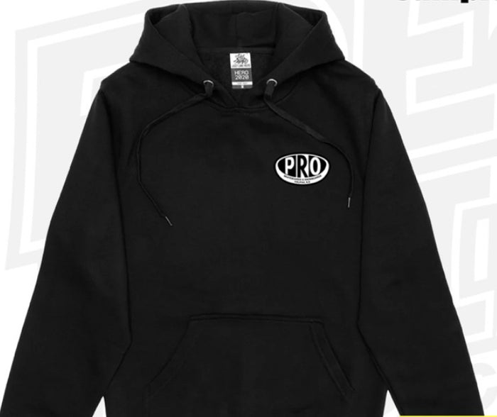 Pro Skates Chest Proval Hooded Sweater - Black/Black/White