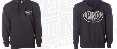 Pro Skates Classic Proval Hooded Sweater - Black/Cool Grey