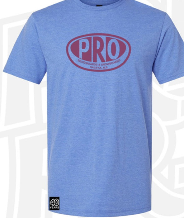 Pro Skate Full Front Proval T-Shirt - Heather Royal