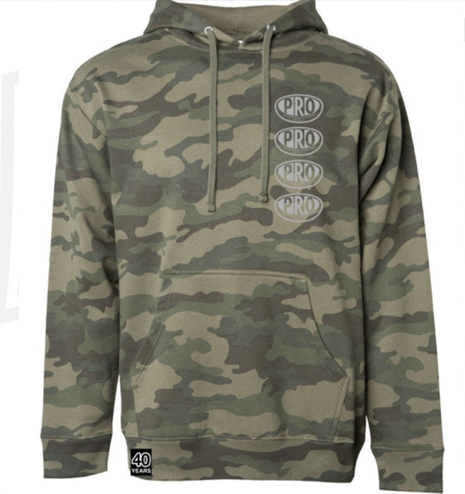 Pro Skates Chest Proval Hooded Sweater - Forest Camo/Cool Grey
