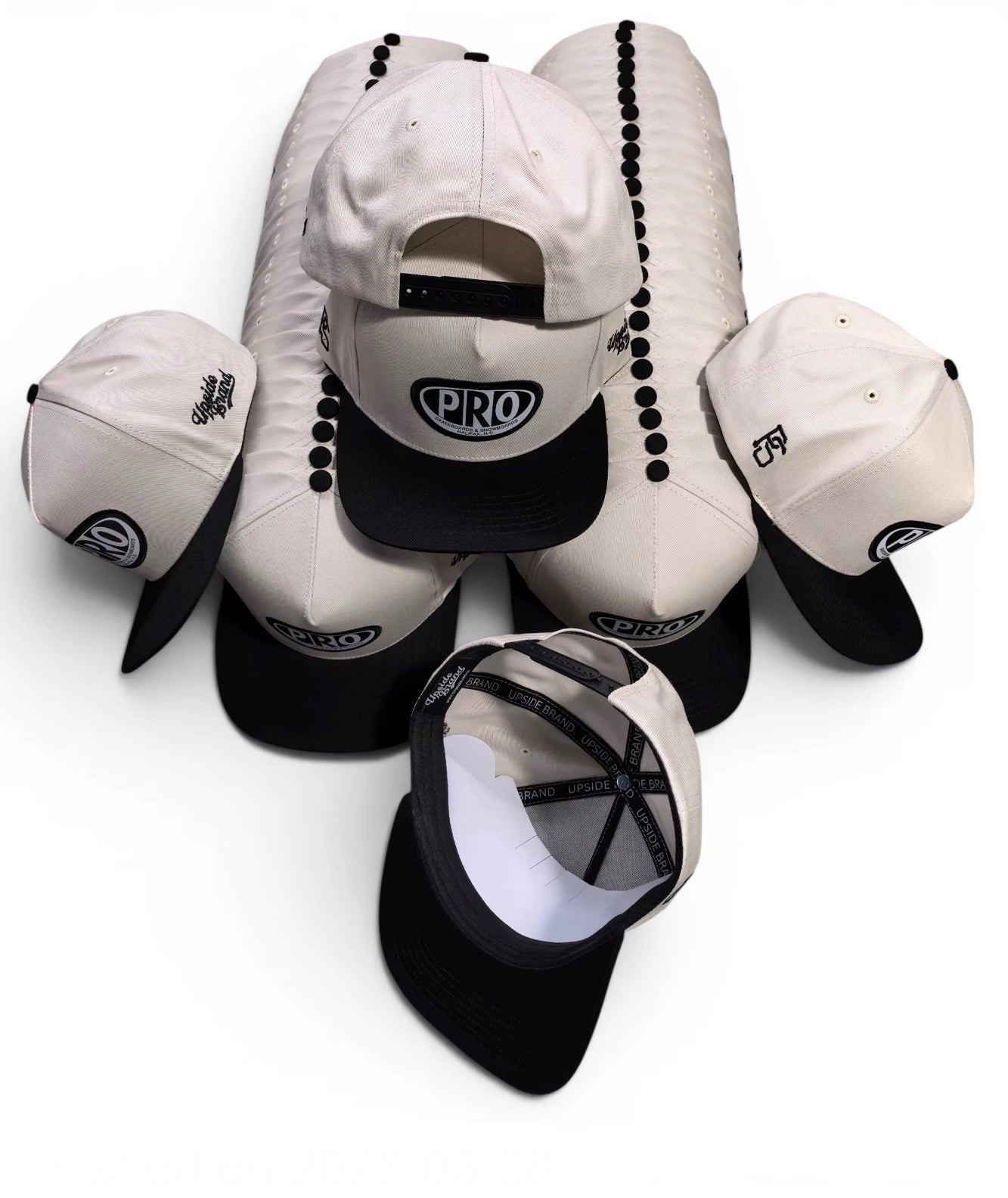 Pro Skates x Upside Brand Proval Cap - White/Black