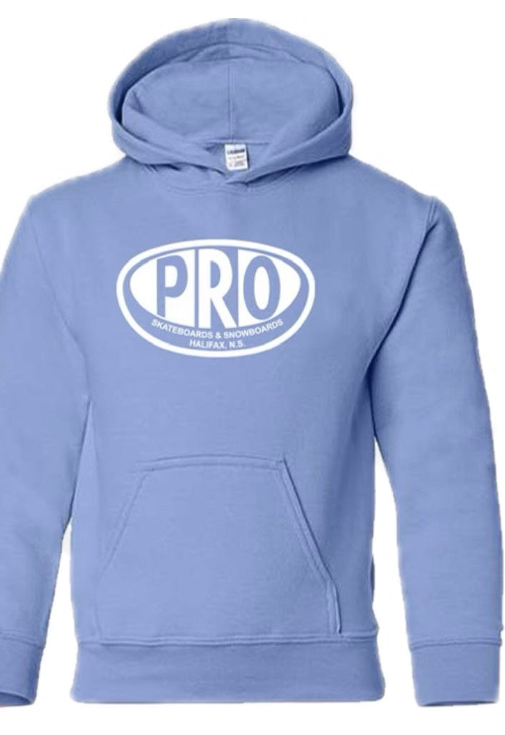 Pro Skates Youth Hooded Sweater - Light Blue