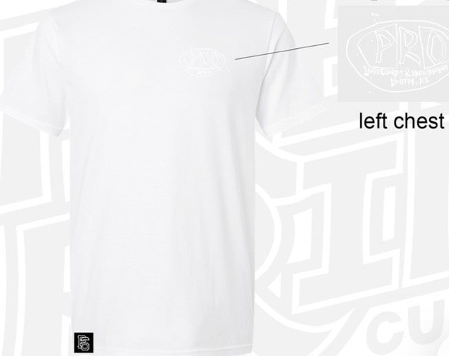 Pro Skates Chest Josh G. Proval T-Shirt - White/White