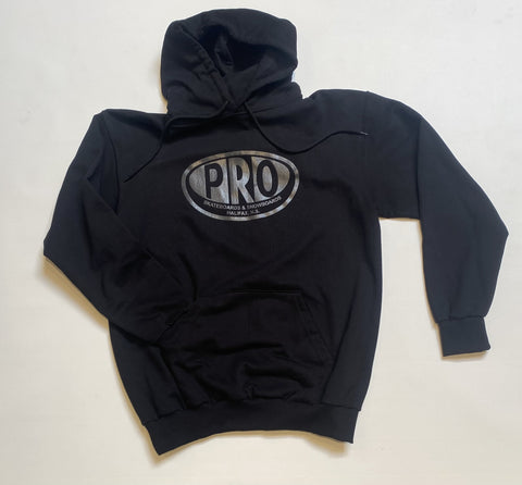 Pro Skates Full Front Hooded Sweater - Black/Steel