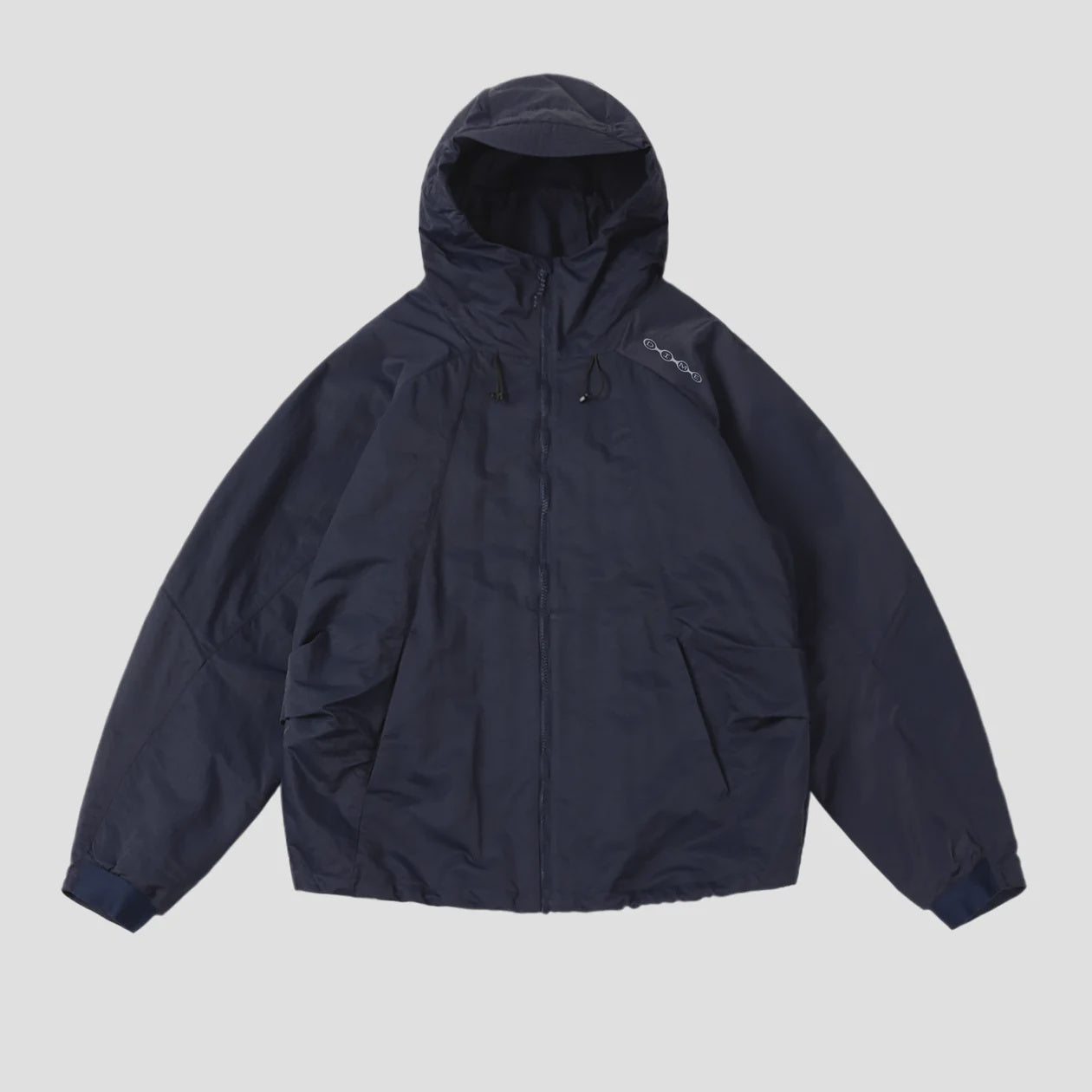 Dime Crinkled Tech Windbreaker Jacket - Dark Navy