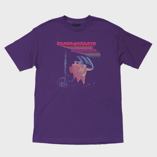 OJ Black Sabbath T Shirt Paranoid Motion Trails Purple