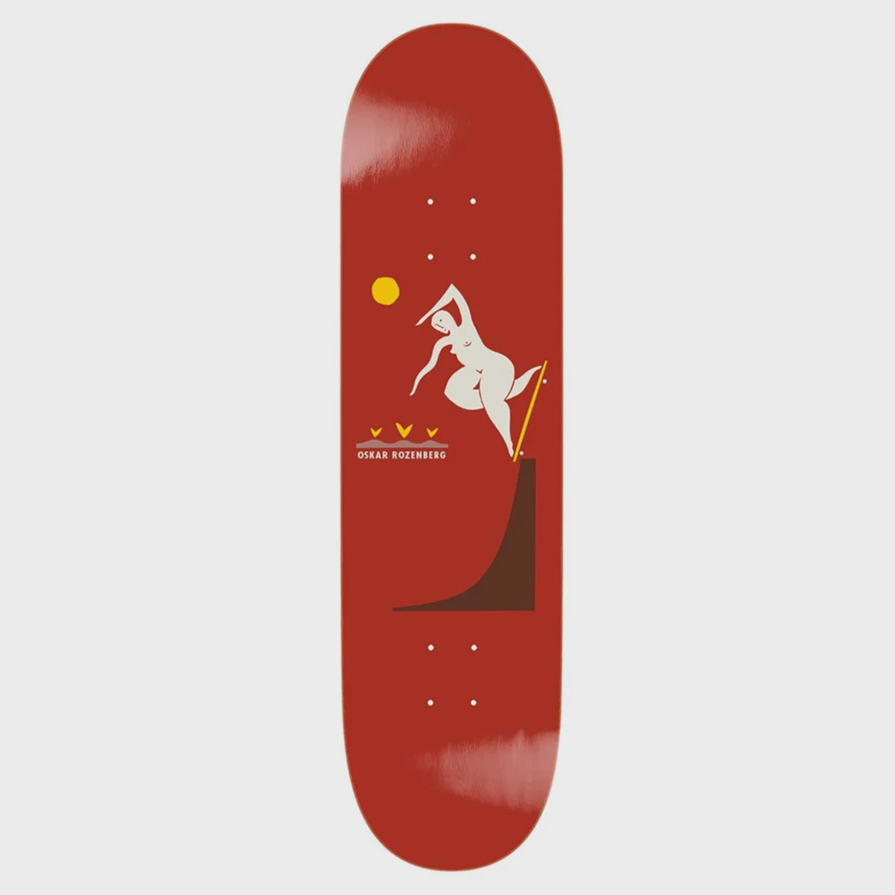 Polar Rozenburg BS Noseblunt Deck - Burnt Red