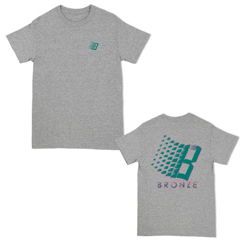 Bronze 56k B Logo T-Shirt - Heather Grey