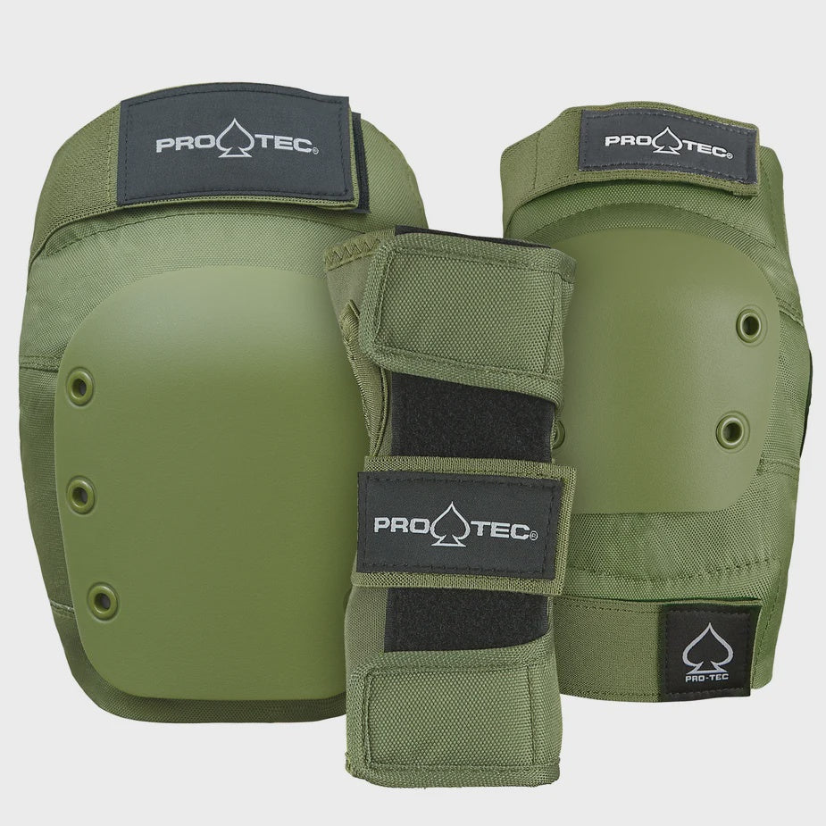 Pro-Tec Adult 3-Pack Pad Set - Green