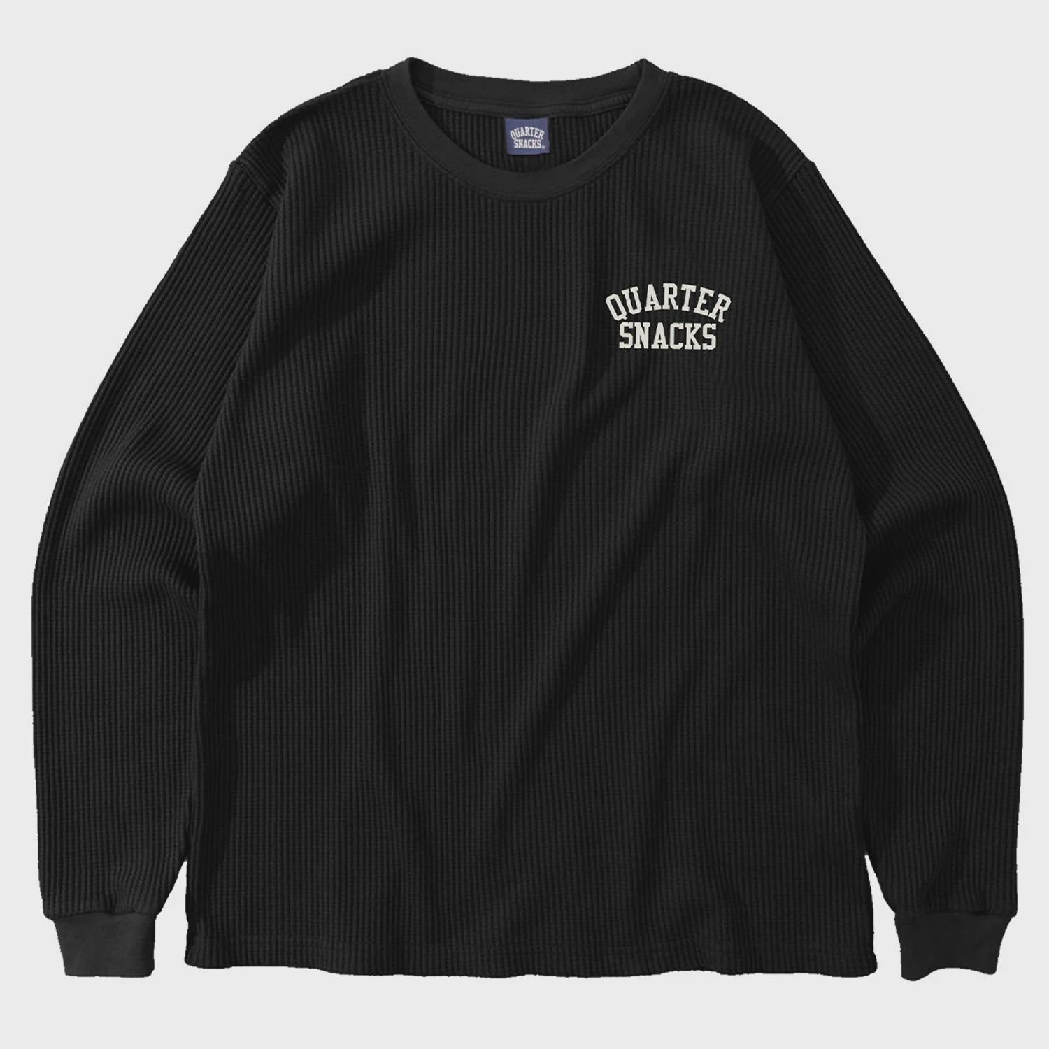 Quarter Snacks Printed Thermal L/S Shirt - Black
