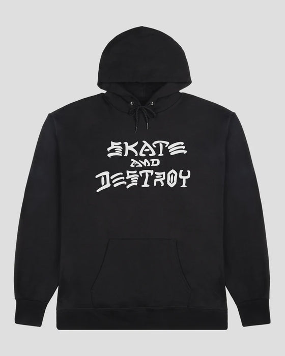 Thrasher Skate & Destroy Hooded Sweater - Black