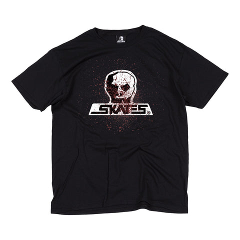 Skull Skates Give Blood T-Shirt - Black