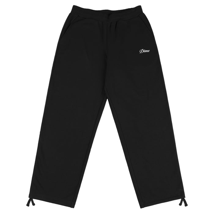 Dime Cursive Small Logo Sweatpants - Black