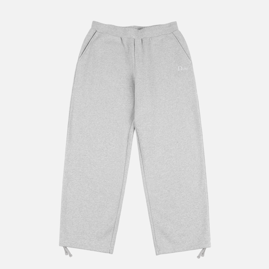 Dime Classic Small Logo Sweatpants - Heather Gray