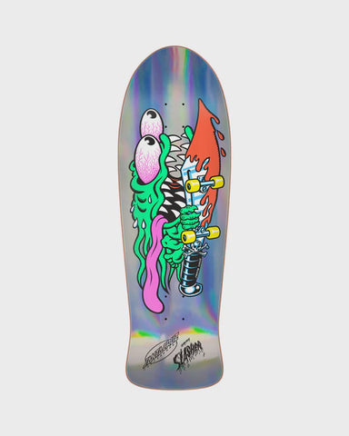 Santa Cruz Meek Slasher Deck - Silver Rainbow Foil