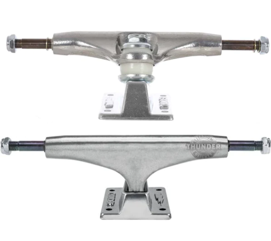thumbnail image 2 of Thunder Trucks 147 Team Polished Skateboard Trucks | 5.25" Hanger 8.0" Axle | Set Of 2 + Black Hardware 2 of 10