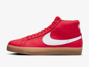 Nike SB Zoom Blazer Mid ISO Shoe - University Red/White