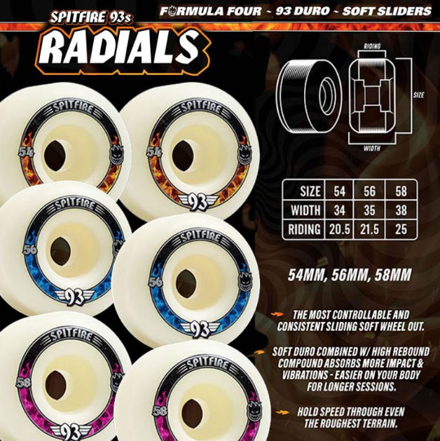 Spitfire F4 93D Radial Wheels - Natural