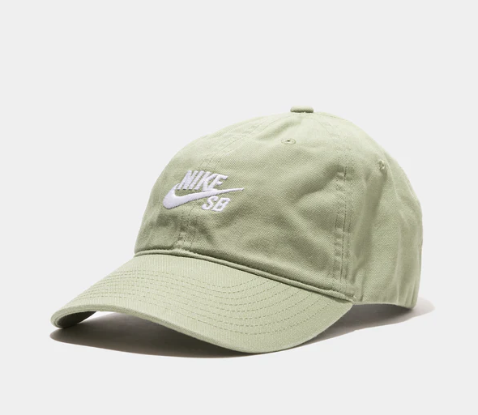 Nike SB Club Strapback Cap - Oil Green/White