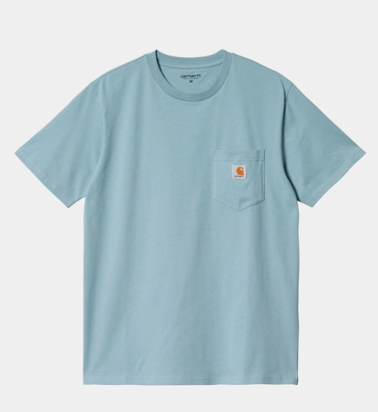 Carhartt WIP Pocket T Shirt Misty Sky