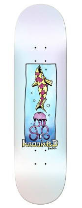 Krooked Knox Ocean Animal Deck - White