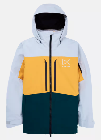 Burton Ak Gore-Tex Swash Jacket - Gray Cloud/Golden Rod/Deep Emerald