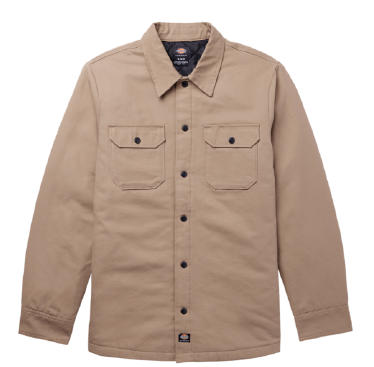 Dickies Skateboarding Heavyweight Duck Button-Up Shirt - Khaki