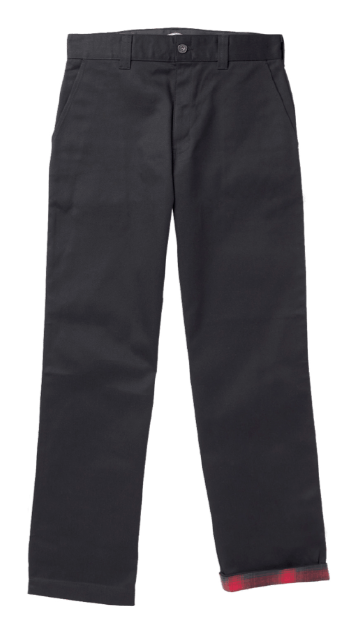 Dickies Skateboarding x Spitfire Twill Flannel Lined Pants Black