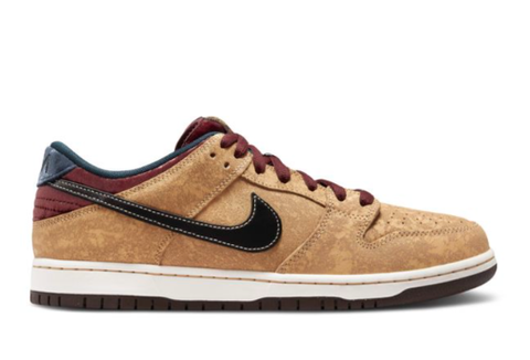 Nike SB Dunk Low Pro Shoe - Celestial Gold/Black/Dark Team Red