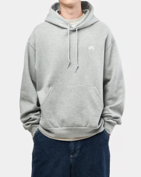 Nike SB Essential Hooded Sweater - Dark Grey/White