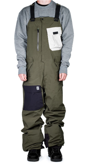 Forum 3-Layer Backcountry Bib 20k Pant - Estate/Spiked Olive