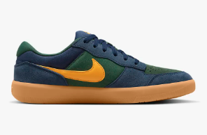 Nike SB Force 58 Shoe - Midnight Navy/University Gold/Fir