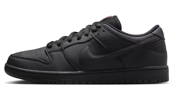 Nike SB Dunk Low Pro ISO Shoe - Black/Black/Black