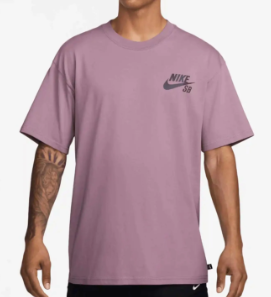 Nike SB Logo LBR T-Shirt - Plum Dust