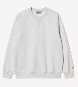 Carhartt WIP Chase Crewneck Sweater - Ash Heather