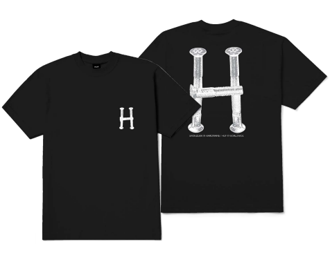 Huf x Bronze 56k H-Bolts S/S T-Shirt - Black