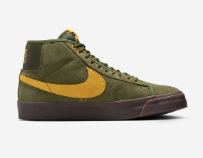 Nike SB Zoom Blazer Mid x Anti Hero Shoe - Rough Green/Armadillo