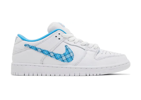 Nike SB Dunk Low Pro QS Shoe White University Blue Midnight Navy Pur Pro Skateboards Snowboards