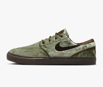 Nike SB Zoom Janoski OG+ SE Shoe - Medium Olive/Baroque Brown/Dark Team Red/Velvet Brown