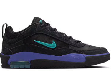 Nike SB Air Max Ishod Shoe - Black/Dusty Cactus/Persian Violet