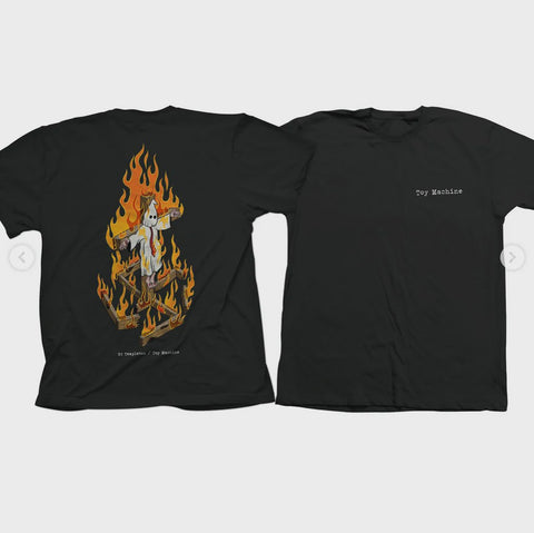 Toy Machine Templeton Charred Cross T-Shirt - Black