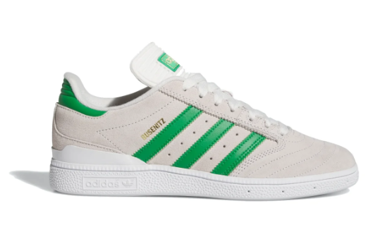 Adidas Busenitz Shoe Crystal White/Core Green/Gold