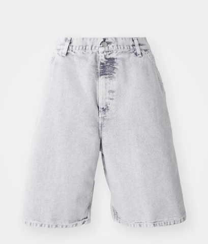 Carhartt WIP Single Knee Short - Black Chalk Wash