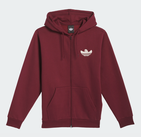 Adidas Shmoo G Zip-Up Hooded Sweater - Red/Aluminum