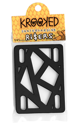 Krooked 1/4" Risers - Black