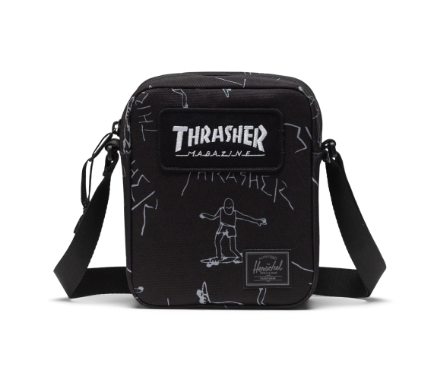 Herschel Thrasher x Gonz Heritage Crossbody Bag - Black