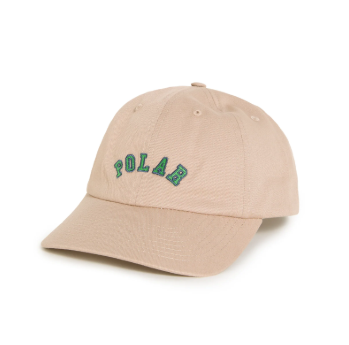 Polar College Logo Sai Strap Back Cap - Ecru