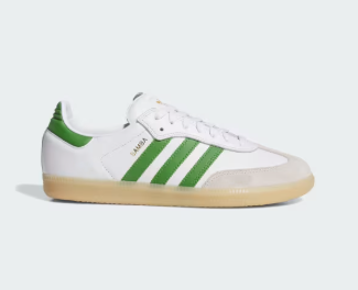 Adidas Samba ADV Shoe - White/Core Green/Gum