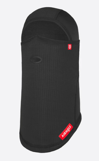 Airhole Balaclava Full Hinge Waffle Fleece - Black