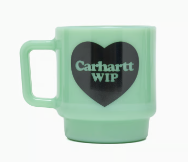 Carhartt WIP Heart Glass Mug - Jade